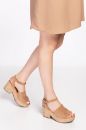 Hakiki Deri Espadril Kadın Sandalet 34-35-41-42 Numara Krem