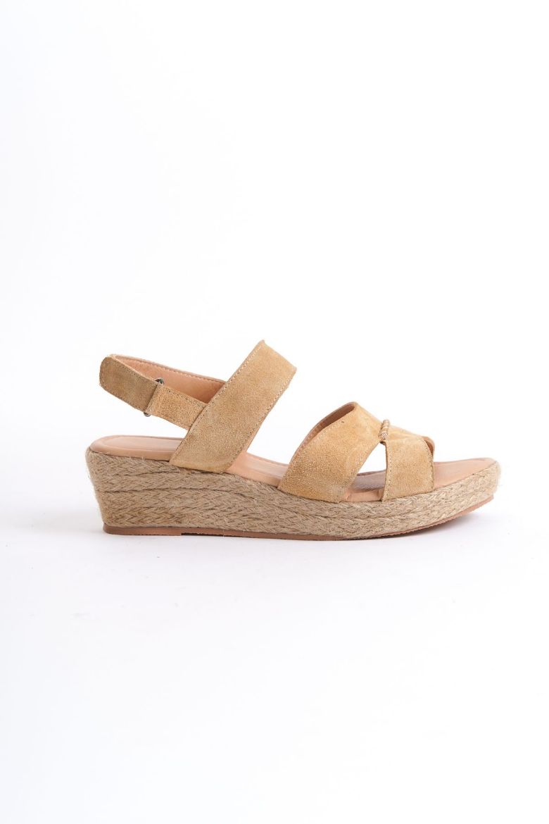 Hakiki Deri 33-34-35 Den 41-42-43-44-45 Numaraya Hakiki Deri 33-34-35 Den 41-42-43-44-45 Numaraya Süet Sandalet Cappuccino resmi