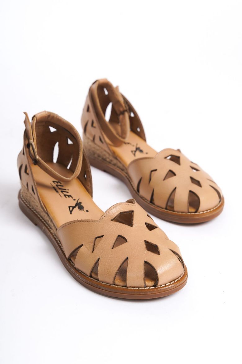 Hakiki Deri Topuklu Sandalet 35-41-42-43-44 Numara cappiciono resmi