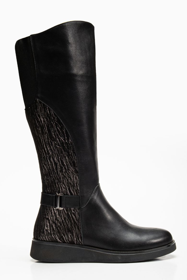 Hakiki Deri 36 Numaradan 41-42 Numaraya Kadar Kadın Kışlık Çizme Siyah resmi