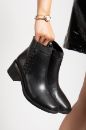 Hakiki Deri 34 Numaradan 41-42 Numaraya Kadar Kadın Kışlık Bot Siyah