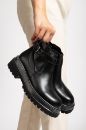 Hakiki Deri 35 Numaradan 41-42-43 Numaraya Kadar Kadın Kışlık Bot Siyah