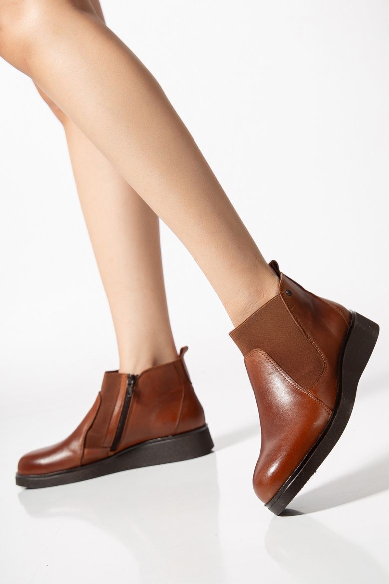 Hakiki Deri 36 Numaradan 41-42 Numaraya Kadar Kadın Kışlık Bot Taba resmi