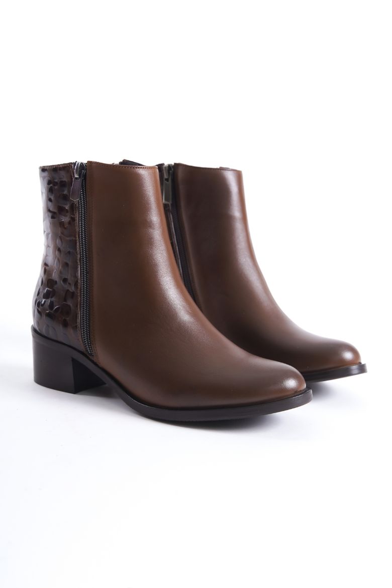 33-34-43-44-45 Numara  Hakiki Deri Büyük Numara Kadın Kışlık Bot taba resmi