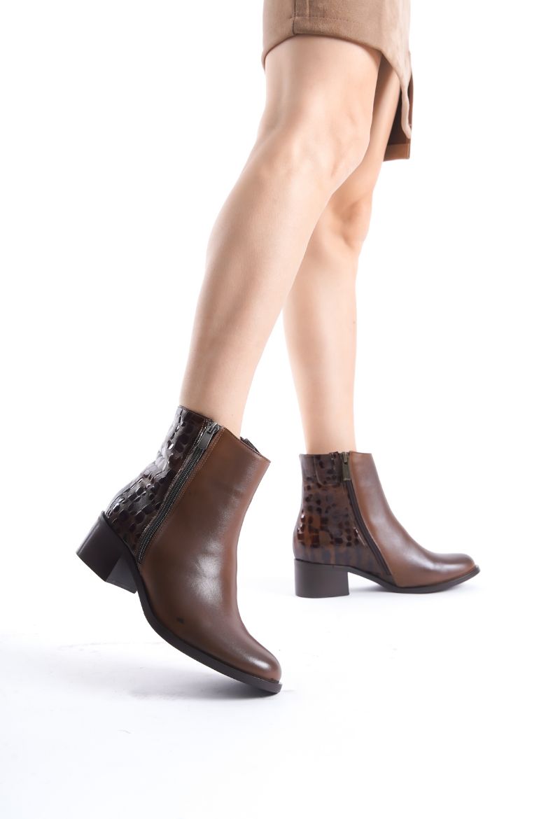 33-34-43-44-45 Numara  Hakiki Deri Büyük Numara Kadın Kışlık Bot taba resmi