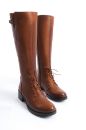 Hakiki Deri Kışlık Kadın Çizme 33-34-35-41-42-43-44-45 Numara taba