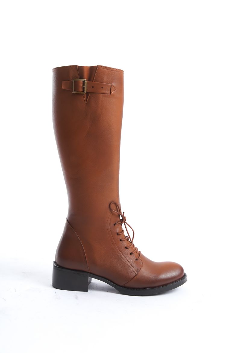 Hakiki Deri Kışlık Kadın Çizme 33-34-35-41-42-43-44-45 Numara taba resmi