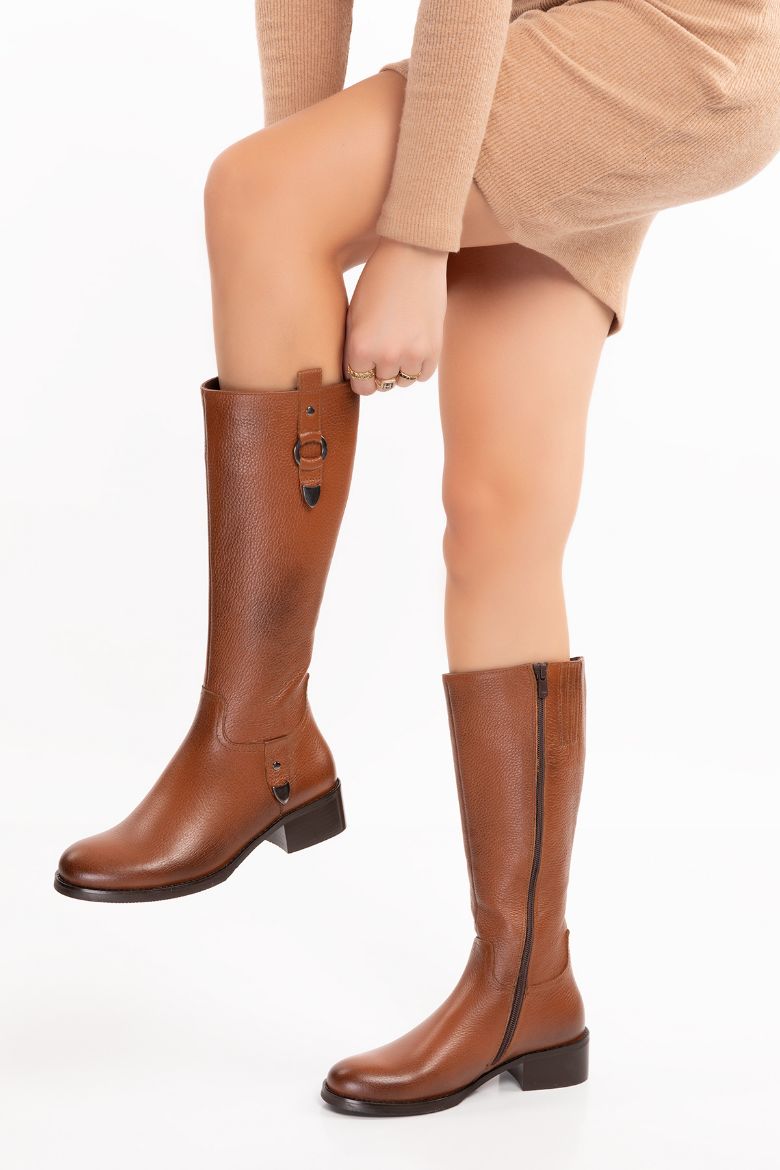 Hakiki Deri 33-34-35-41-42-43-44-45 Numara Kadın Çizme taba resmi