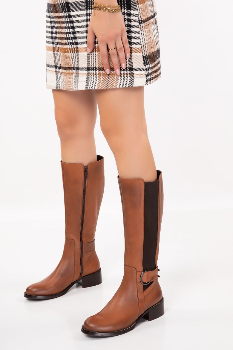 Hakiki Deri Kışlık Kadın Çizme 33-34-35-41-42-43-44-45 Numara taba resmi