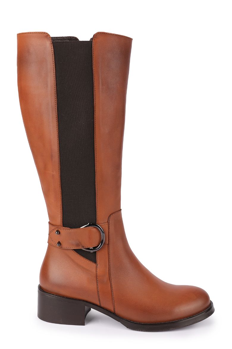 Hakiki Deri Kışlık Kadın Çizme 33-34-35-41-42-43-44-45 Numara taba resmi