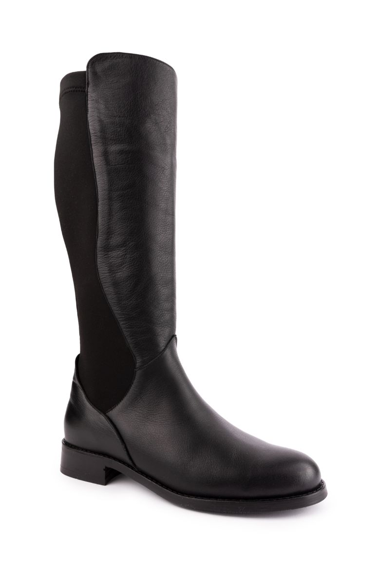 Hakiki Deri 33-34-35-41-42-43-44-45 Numara Kışlık Kadın Çizme siyah resmi