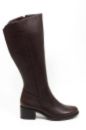 Kahverengi Hakiki Deri Kadın Çizme Kahverengi