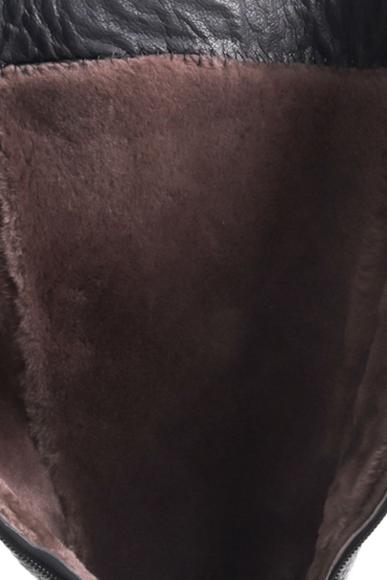 Deri Iç Astarı Kürklü Kadın Uzun Çizme 41 Numara Kahverengi resmi