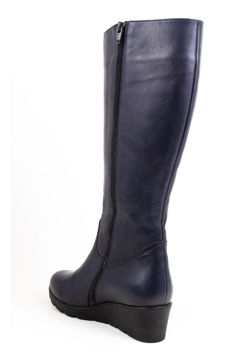 Hakiki Deri 36 Numaradan 41-42 Numaraya Kadar Kadın Çizme Lacivert resmi