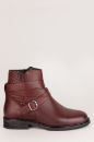 Bordo Hakiki Deri Büyük Numara Kadın Bot Bordo