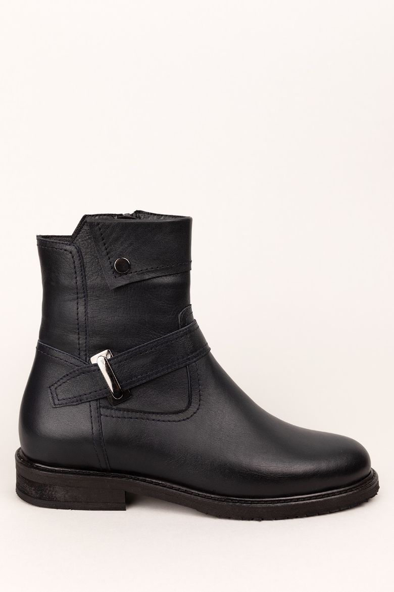 Hakiki Deri 33-34-35 Numaradan 41-42-43-44-45 Numaraya Kadar Kışlık Kadın Bot Lacivert resmi