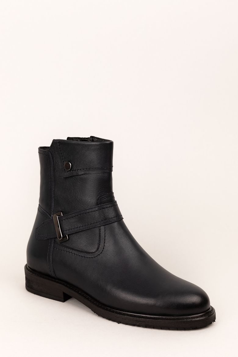 Hakiki Deri 33-34-35 Numaradan 41-42-43-44-45 Numaraya Kadar Kışlık Kadın Bot Lacivert resmi