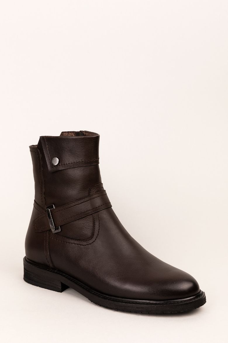 Hakiki Deri 33-34-35 Numaradan 41-42-43-44-45 Numaraya Kadar Kışlık Kadın Bot Kahverengi resmi