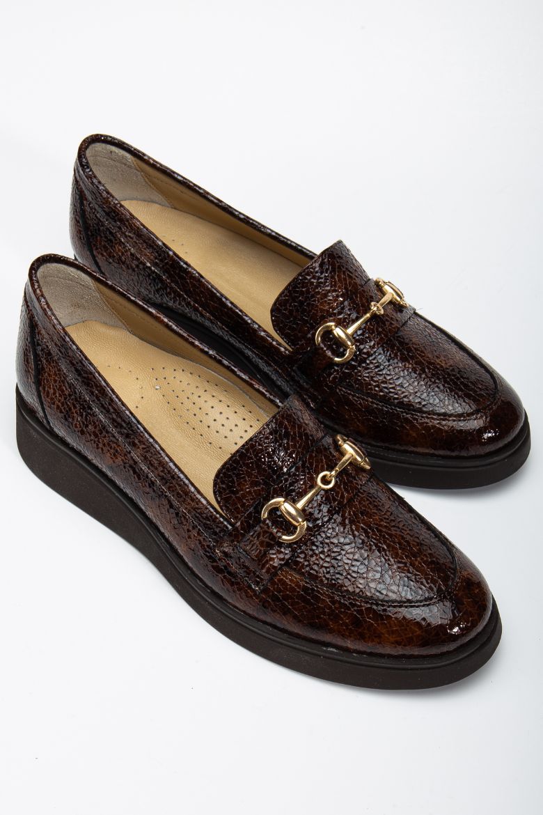 Hakiki Deri 36 Numaradan 41-42 Numaraya Kadar Comfort Kadın Ayakkabı Kahverengi resmi