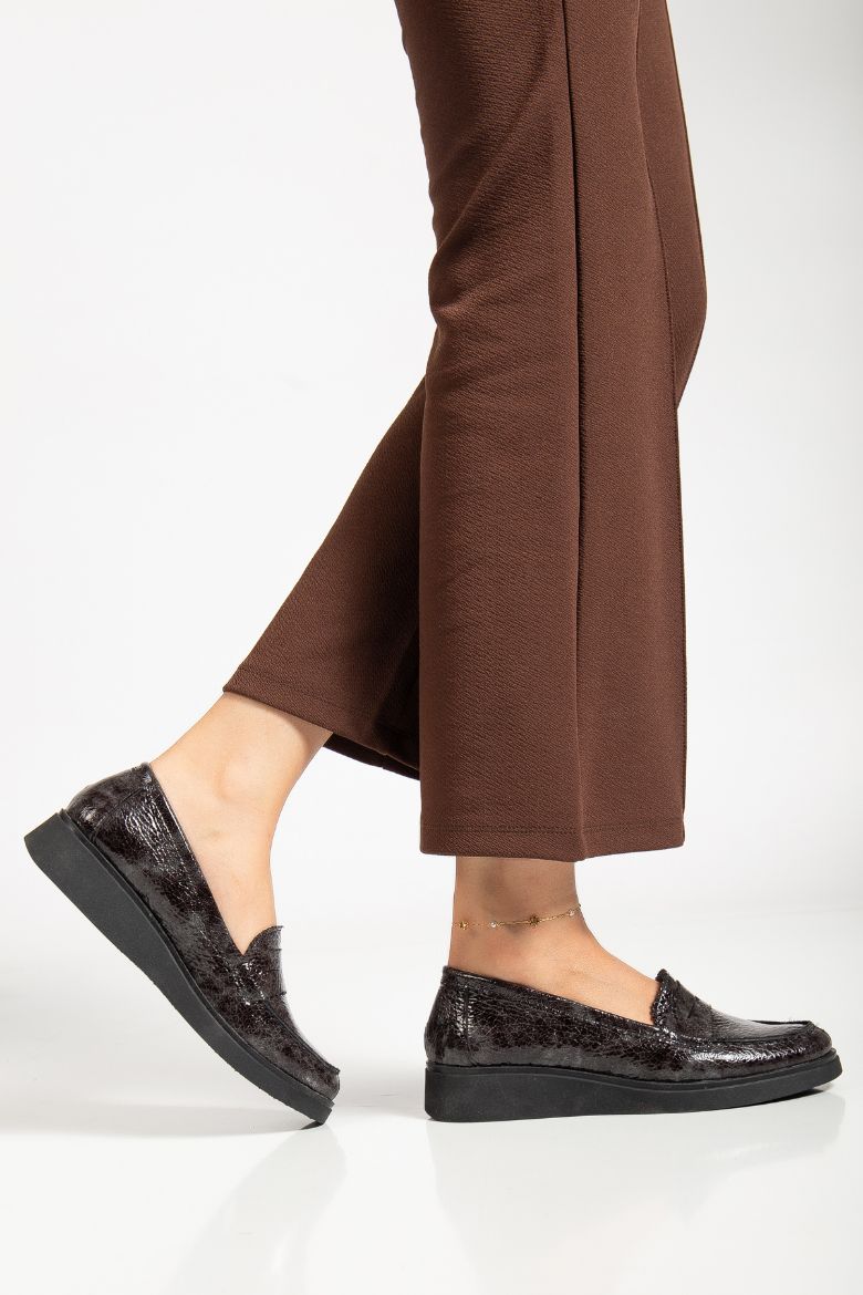 Hakiki Deri 36 Numaradan 41-42 Numaraya Kadar Comfort Kadın Ayakkabı Gri resmi