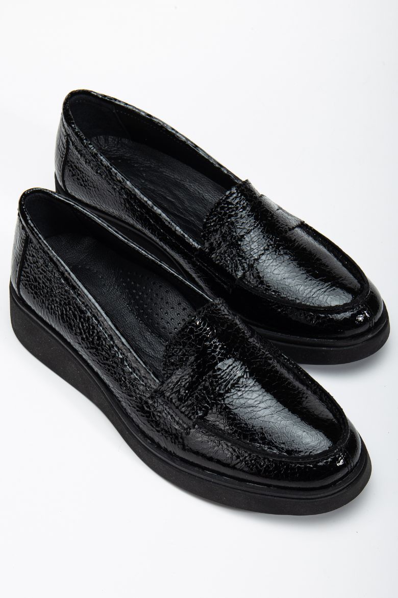 Hakiki Deri 36 Numaradan 41-42 Numaraya Kadar Comfort Kadın Ayakkabı Siyah resmi