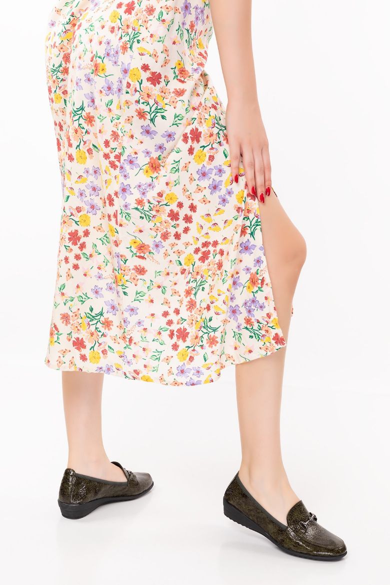 Hakiki Deri Comfort Ayakkabı 36-41 yeşil rugan resmi