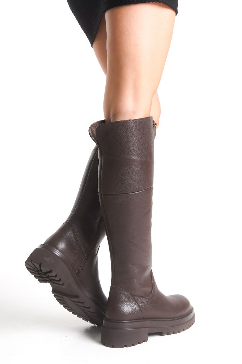 Hakiki Deri 35-36 Numaradan 41-42-43 Numaraya Kadar Kadın Kışlık Çizme Kahverengi resmi