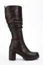 Hakiki Deri 36 Numaradan 41 Numaraya Kadar Kadın Kışlık Çizme Koyu Kahverengi