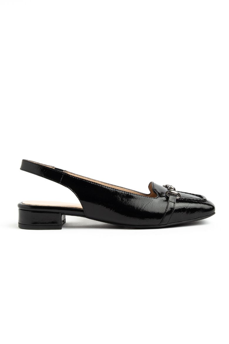 Hakiki Rugan Deri 35-36-37-38-39-40-41-42-43-44 Numara Kadın Sandalet Siyah Rugan resmi