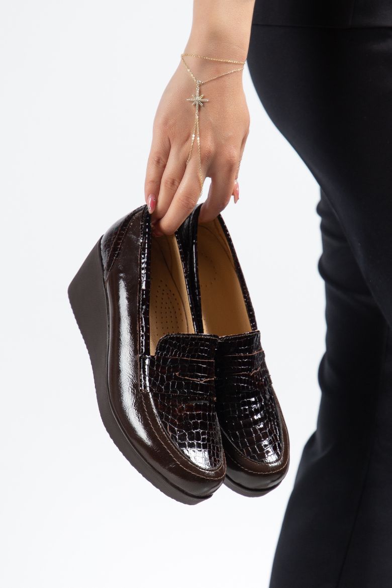 Hakiki Deri 35-36-37-38-39-40-41-42 -43-44 Numara Kadar Kadın Ayakkabı Siyah resmi