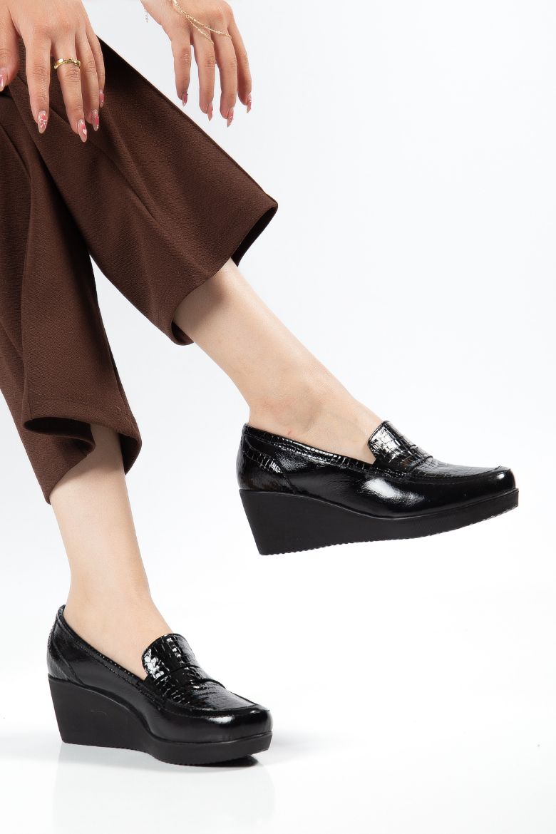 Hakiki Deri 35-36-37-38-39-40-41-42 -43-44 Numara Kadar Kadın Ayakkabı Kahverengi resmi