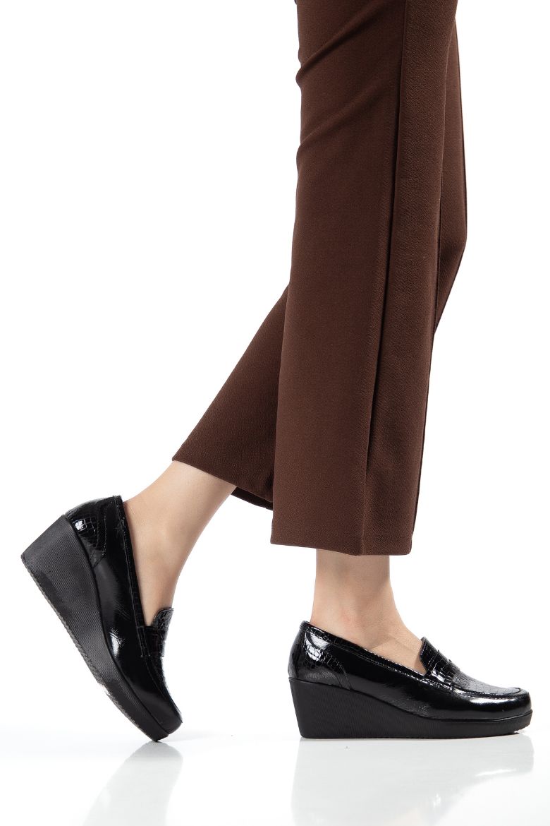 Hakiki Deri 35-36-37-38-39-40-41-42 -43-44 Numara Kadar Kadın Ayakkabı Kahverengi resmi