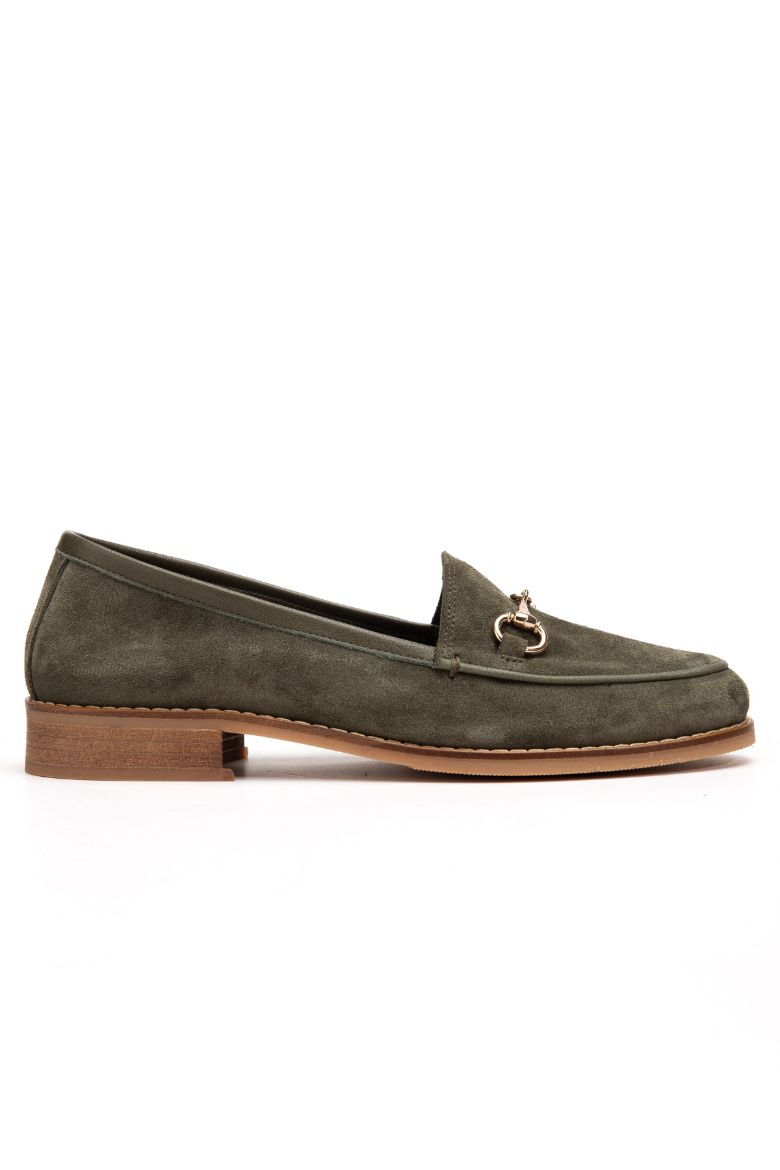 Hakiki Deri 33-34-35-36 Numaradan 41-42-43-44-45 Numaraya Kadar Kadın Ayakkabı Yeşil Süet resmi