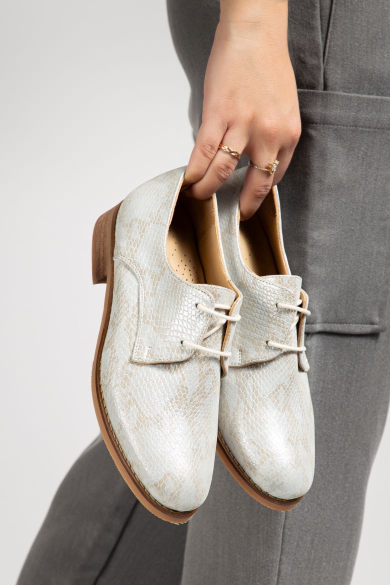 Hakiki Deri 33-34-35-36 Numaradan 41-42-43-44-45 Numaraya Kadar Kadın Ayakkabı Bej resmi