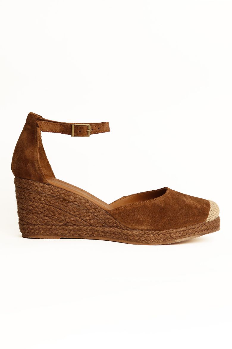 Hakiki Deri Topuklu Kadın Sandalet 34-35-41-42-43-44 Numara taba süet resmi