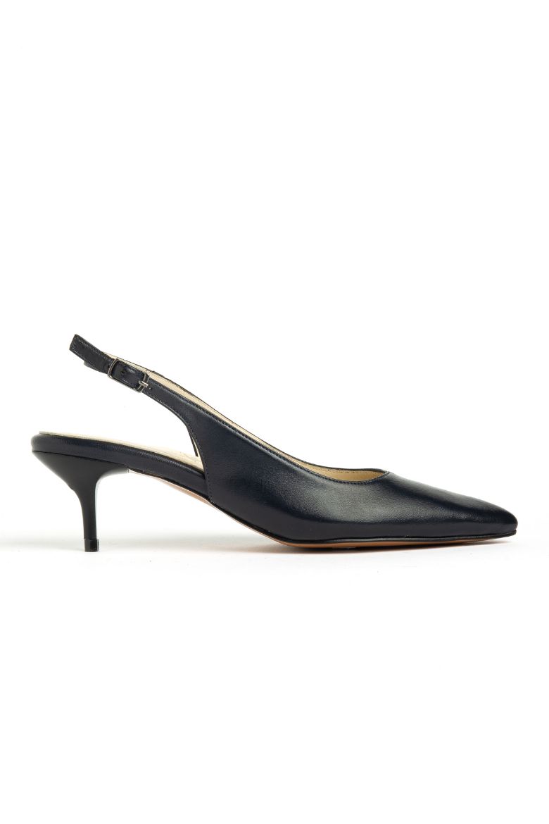 Hakiki Deri Stiletto 35-36-37-38-39-40-41-42-43 Numara Kadın Ayakkabı Siyah Cilt resmi