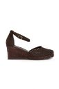 Triko Espadril Kadın Sandalet Kahverengi