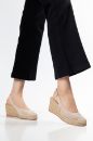 Triko Espadril 33-34 'ten 42-43-44-45 'e Kadar Kadın Sandalet Bej